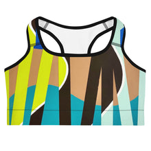 Load image into Gallery viewer, Sports Bra &amp; Legging  SET &quot;Blu Jungle&quot;
